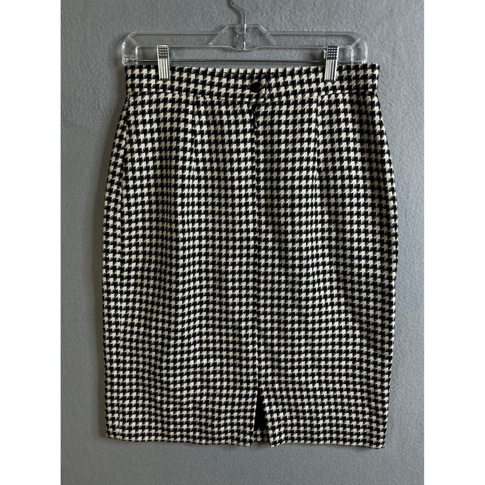 Mr. Jax Skirt Women's 10‎ Houndstooth Pencil Skirt High Waist Career Wear Wool